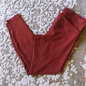 Lululemon Cross Waist Band Leggings 12 Large